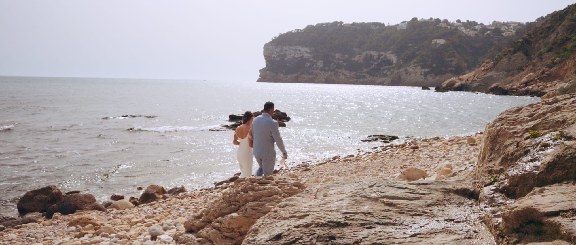 Photo of mediterranean beach elopement